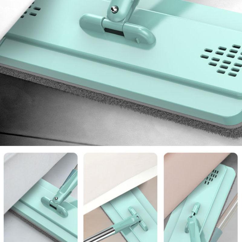 Thickened Hand-washing Mop Lazy Mopping Artifact Household Scraper Dry and Wet Separation Flat Mop with One Mop