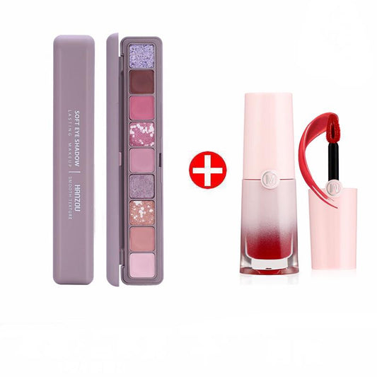 Nine-color set eye shadow anti-sweat compact eye shadow plate super glitter pearl waterproof