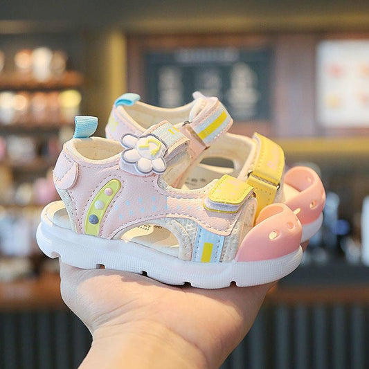 Baby Sandals Summer Children's Soft-soled Functional Shoes Middle and Small Children's Baotou Beach Shoes Men and Women Baby Toddler Shoes