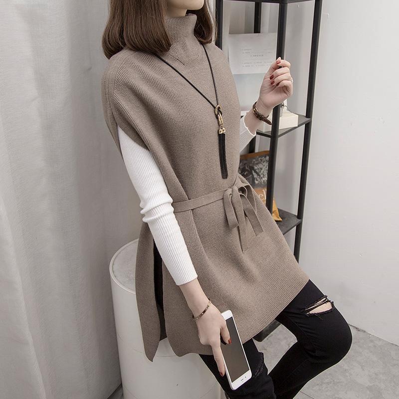 Korean Sweater Sweater Women's Bottomed Shirt Vest Two-piece Set Loose Women's Versatile Long Sleeve