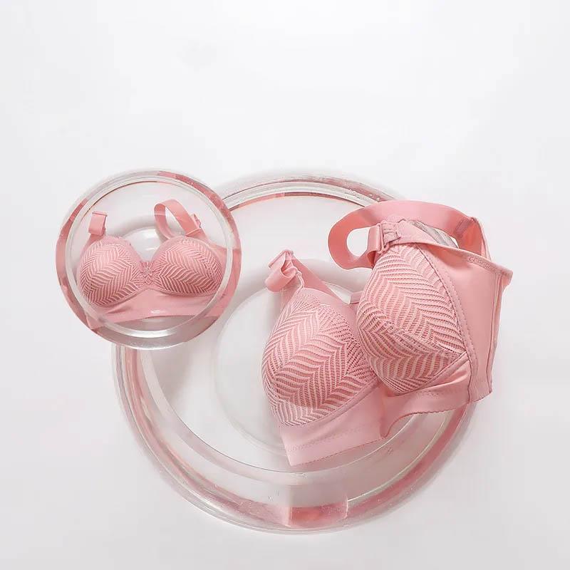 Large Size Thin Bra Gathered Adjustable Breast Lifting Anti-glare Anti-sagging Breathable Lightweight Sweat-absorbing Sexy Jacquard Ladies Bra