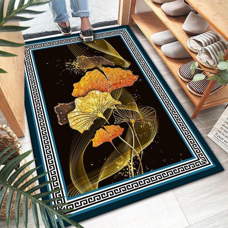 3D Door-to-door Floor Mats Living Room Bedroom Bedside Carpet Bathroom Door Non-slip Absorbent Floor Mats Washing