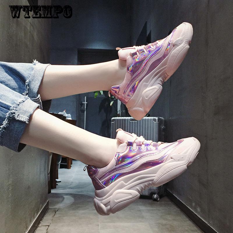 Summer Fashion Wild Platform Sports Shoes Comfortable Breathable Mesh Shoes Women