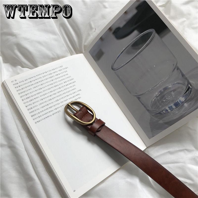 Female Belt Genuine Leather Women Belt Pin Buckle Fashion Leather Strap Belt