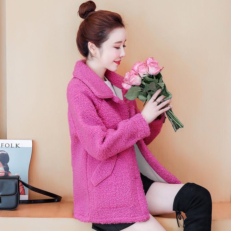 Wool Cardigan Sweater for Women Imitation Mink Velvet Jacket Women Short Mohair Cardigan Lapel Knitted Cardigan Sweaters with Pockets