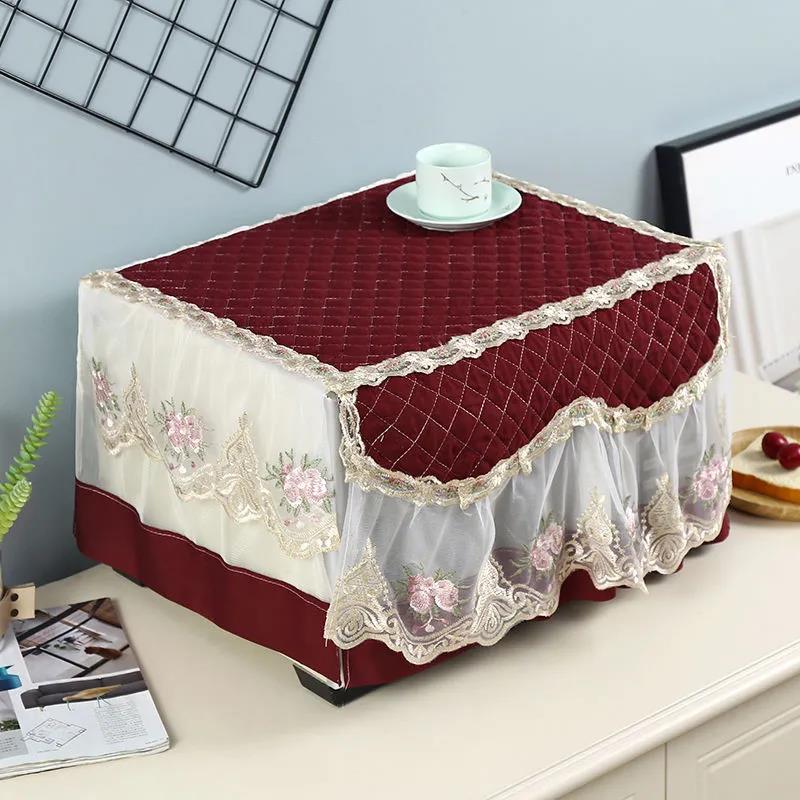 Microwave Cover Universal Plus Cotton Cover Towel Cover Cloth Simple Microwave Cover Kitchen Household Dust Cover