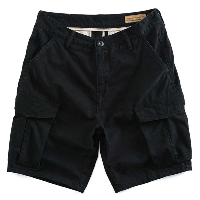 Summer Overalls Shorts Sports Five-point Pants Men's Loose Straight Multi-pocket Casual Pants