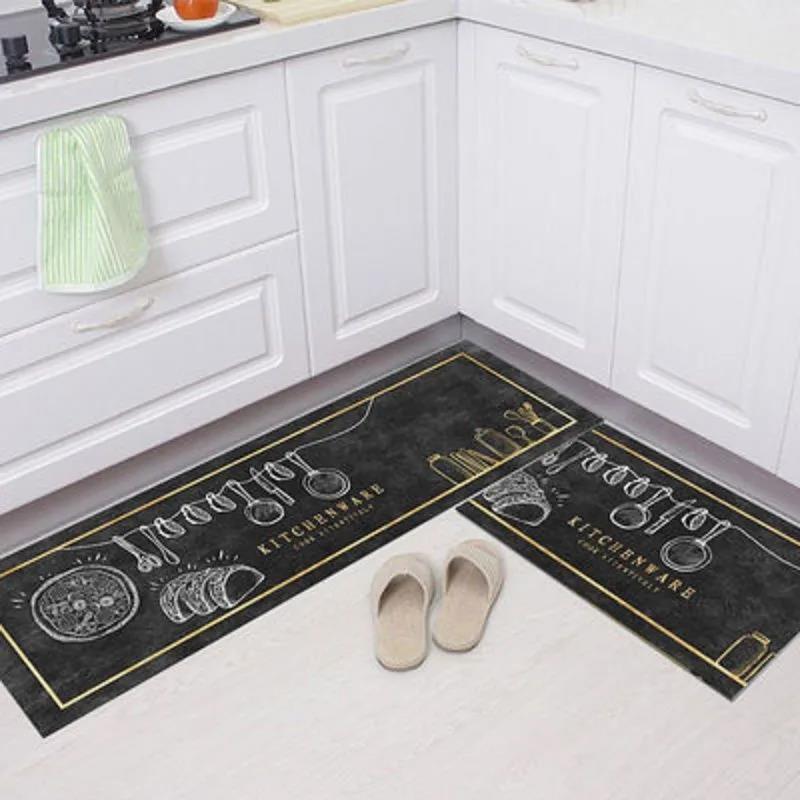 Kitchen Bathroom Bedroom Bed Door Door Living Room Carpet Water-absorbing Oil Absorbing Anti-slip Wear Resistant