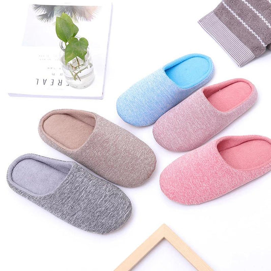 Winter Indoor Women Slippers House Plush Soft Cotton Slippers Non-slip Floor Shoes Home Slippers Women Slides For Bedroom
