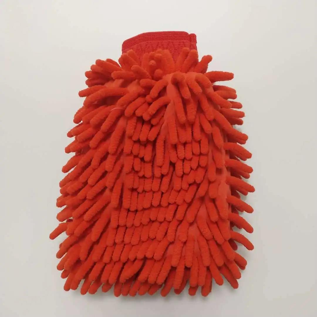 Chenille Car Wash Gloves Cleaning Tools Soft and Super Strong Decontamination Does Not Hurt The Car Paint Short-haired Gloves Super Absorbent