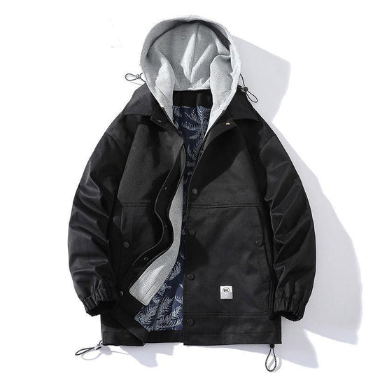 Autumn and Winter Hooded Jacket Men's Handsome and Loose Trend Men's Casual Youth Jacket