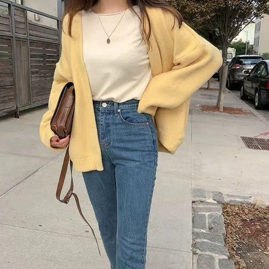 Autumn Loose Coat Student Sweater Long-sleeved Literary Casual Sweater