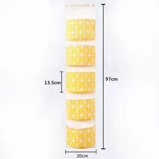 Fabric Storage Bag Hanging Bag Dormitory Waterproof Storage Bag Behind The Closet Door Mobile Phone Debris Storage Bag Bathroom Storage Bag