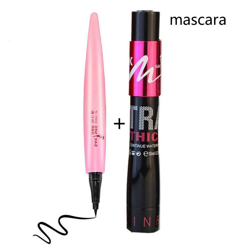 Eyeliner waterproof and sweatproof Does not stain big eyes Beginner Black Eyeliner Student big eyes