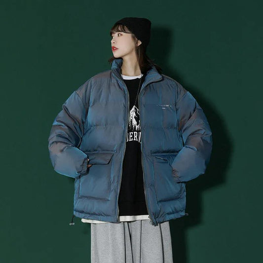 Women's Down Padded Jacket Short Tooling Small Padded Coat Loose Padded Jacket Student Jacket