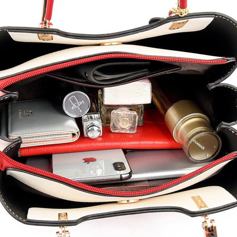 Kangaroo Leather Handbag Women's Messenger Large Capacity Soft Leather Mother Shoulder Bag Messenger Bag