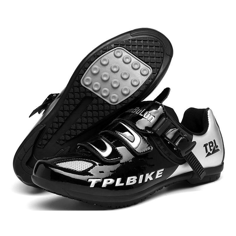 Lockless Cycling Shoes Men's Professional Road Bike Mountain Bike Hard Bottom Non-locking Power-assisted Spinning Shoes