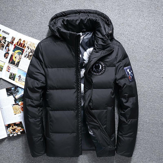 Fashion Winter Hooded Duck Down Jacket Men's Warm High-quality Down Jacket Men's Casual Winter Jacket Down Parka