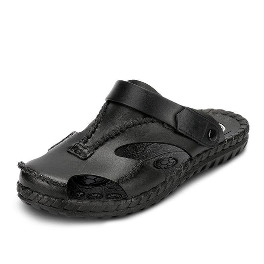 Sandals Men's Summer Men's Slippers Men's Baotou New Men's Slippers Beach Shoes Casual Sandals Men Outdoor Sandals Graffiti Slippers Velcro Slippers