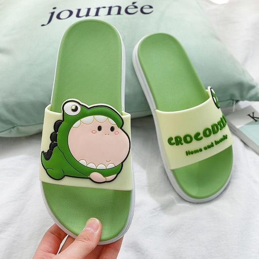 Slippers Female Summer Indoor Ins Non-slip Home Bathroom Bath Cute Summer Couple Lovers Sandals and Slippers Male Wear