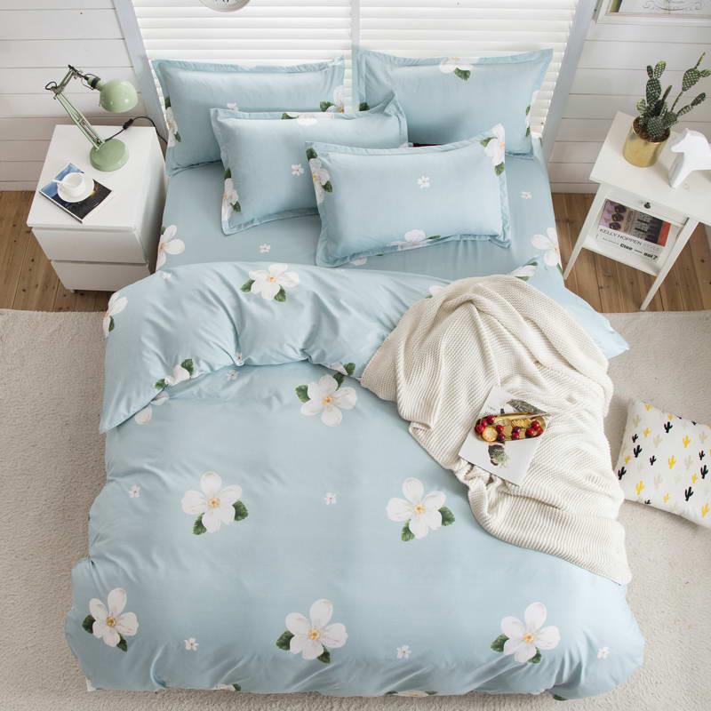 Black And White Stripes Bedding Sets Geometry Soft Bed Sheet Pillowcase &Duvet Cover Se