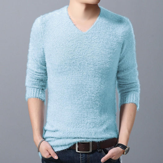 Men's Knitted Sweater 2019 Autumn Winter Casual O-Neck Mens Sweaters Pullovers Pull Homme Clothes