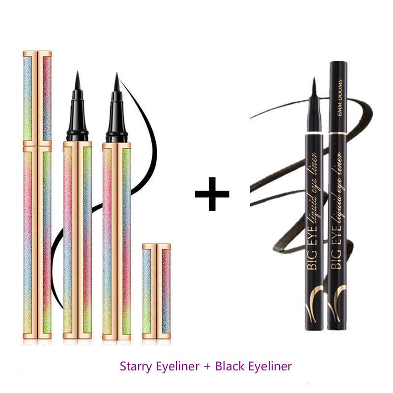 Waterproof and not smudge lasting student eyeliner soft head High quality starry eyeliner super