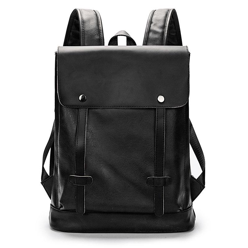Retro Backpack Men Zipper Buckle Anti-theft Waterproof Outdoor Travel Bag Student Book Computer Bags