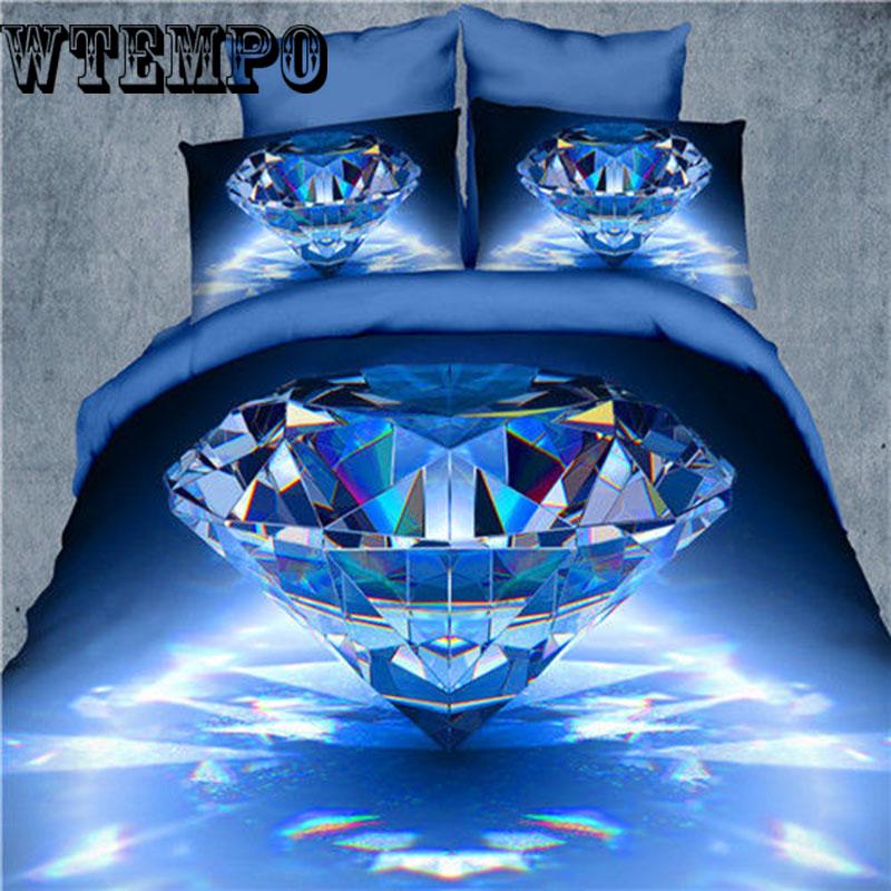 Luxury Bedding Bed Sheet Duvet Cover Pillow Case Comforter Set 3d Printing King Home Textile