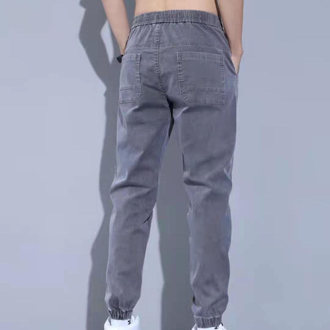 S-5XL Men's Streetwear Hip Hop Cargo Pants Men's Jeans Long Denim Pants Elastic Harem Pants Joggers Pants In Autumn and Spring