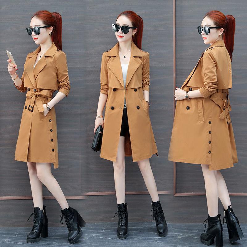 Large size Woolen coat Spring and Autumn Large Size Woman's clothing Long Sleeve Warm Windbreaker