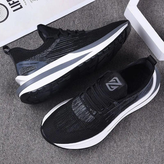 Spring Men's Shoes Trend All-match Casual Running Shoes Soft Sole Breathable Lightweight Shock-absorbing Sports Sneakers