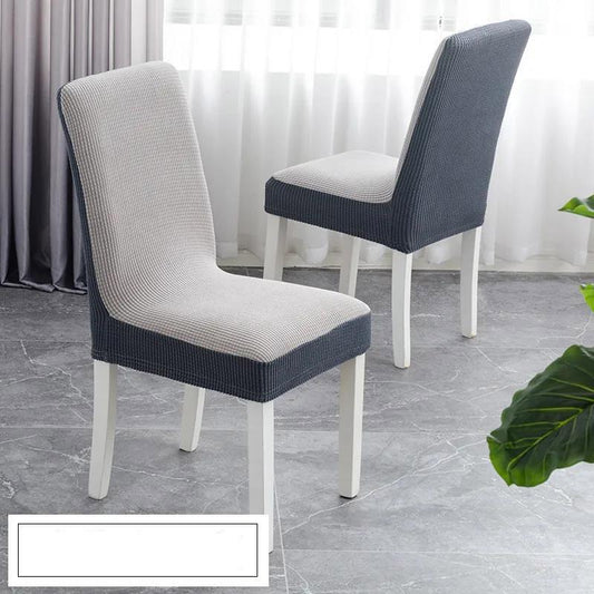 Home Elastic Chair Backrest Universal Dining Chair Cover Universal Color Matching Chair Cover
