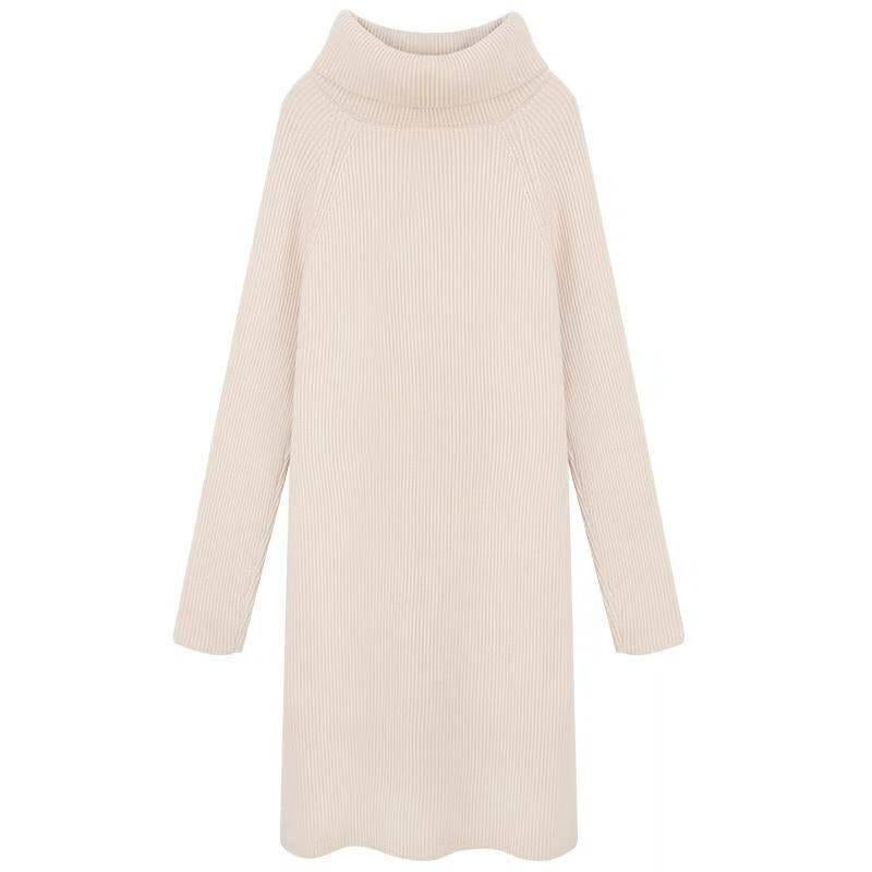 Pullover Women's Autumn and Winter New Loose High Collar Thickening Long Paragraph Bottom Skirt