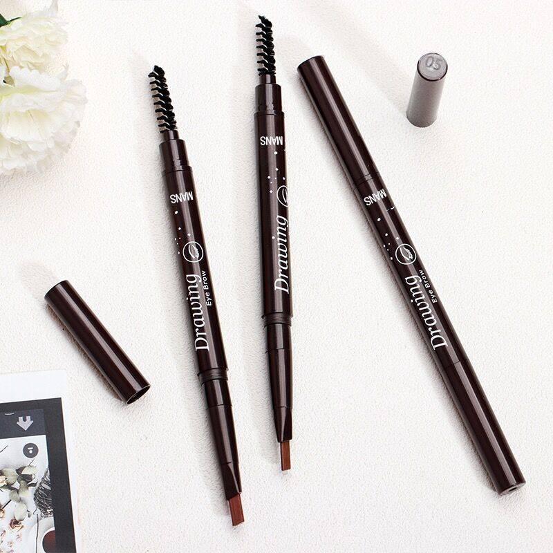 Ultra-fine brush mascara extended curl thick waterproof eyebrow pencil waterproof eyeliner set
