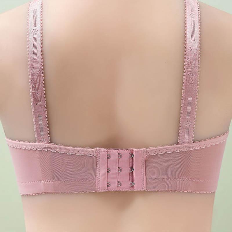 Women's Breathable Bras Large Size Ultra-thin Bras No Steel Rings Gather Up Prevent Sagging Receiving Side Breasts Comfortable Bras
