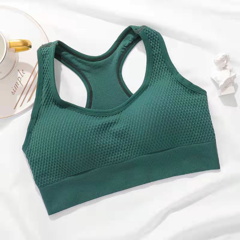 Women's Shockproof Sports Beauty Back Underwear Running Fitness Bra Can Wear Yoga Vest Without Steel Ring Gathering Without Trace Removable Chest Pad