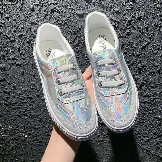Colorful Laser Women's Shoes Sports Shoes Spring and Summer Students Korean Style Casual Shoes