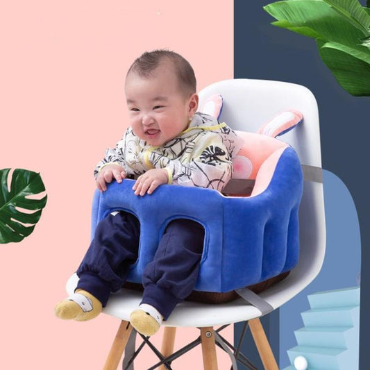 Baby School Seat Dining Chair Safety Belt Anti-fall and Anti-rollover Infant Chair Sofa Thickened Sponge Cartoon Style