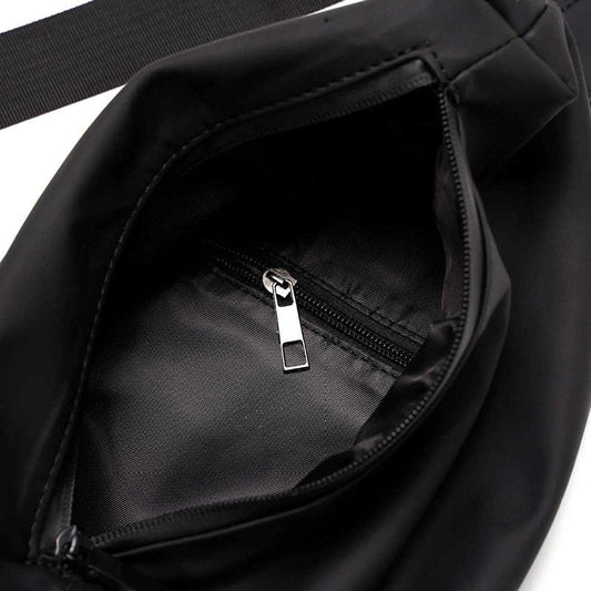 Chest Bag Men Black Large Capacity Multi-pocket Nylon Shoulder Bag Outdoor Sports Pockets