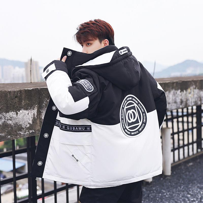 Tooling Couple Down Jacket Women Mid-length Korean Ins Loose Thick Winter Jacket