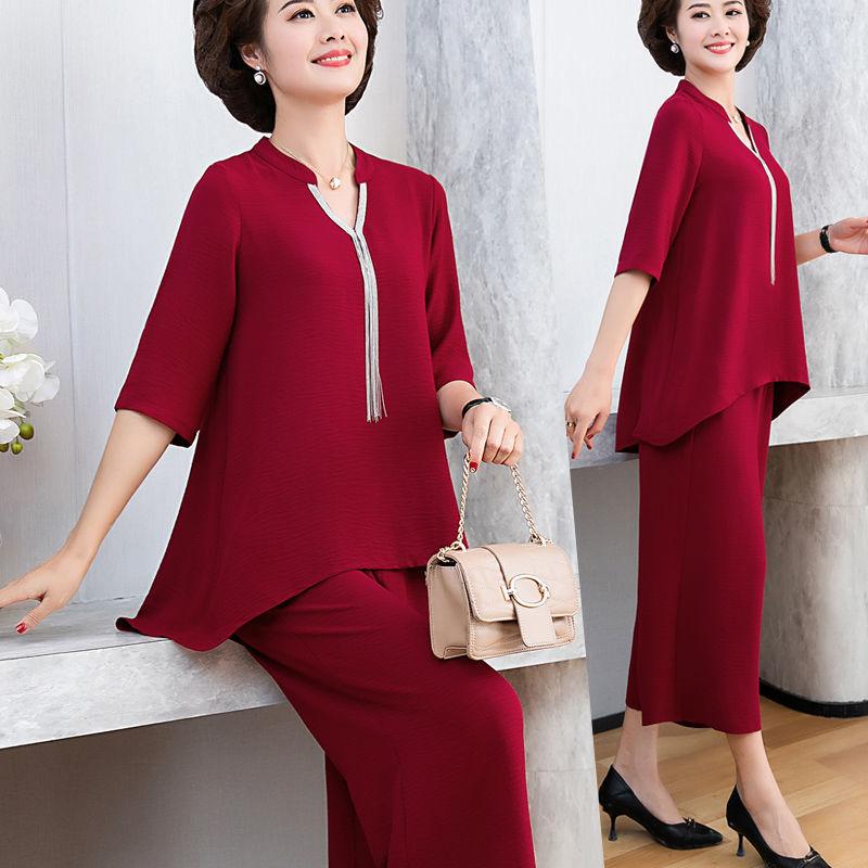 WTEMPO 2pcs Suit Spring Summer Women's Plus Size Short Sleeve Loose Casual Two-piece Set