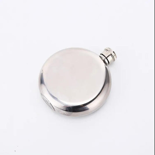 Portable Portable Mini Hip Flask 5oz 3 Two-pack Round Metal Bottle Stainless Steel Wine Set for Men's Travel Small Wine Set
