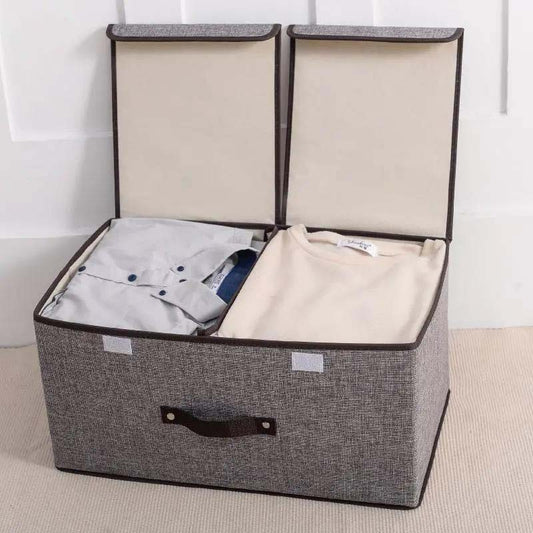 Cloth Storage Box Double Cover Storage Box Foldable Underwear Socks Book Storage Box