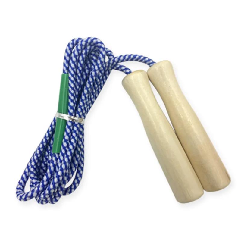 Weight Loss Fitness Skipping Female Sports Adult Students Children Exercise Cotton Rubber Rope Wooden Handle Unisex Skipping Rope