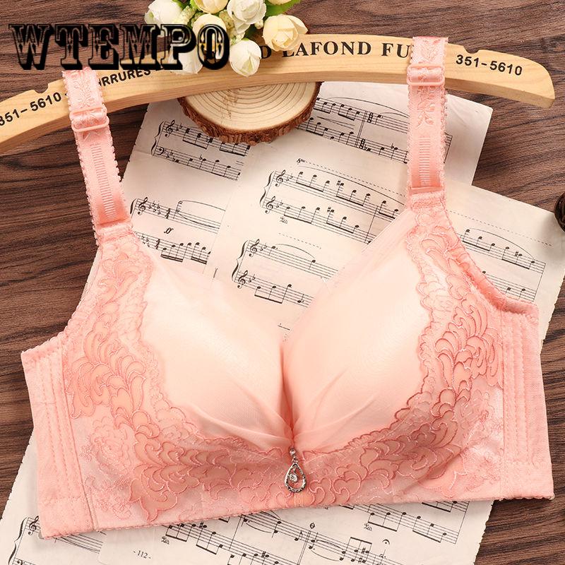 Seamless Bra Women Seamless Solid Wireless Push-up Padded Bra Underwear