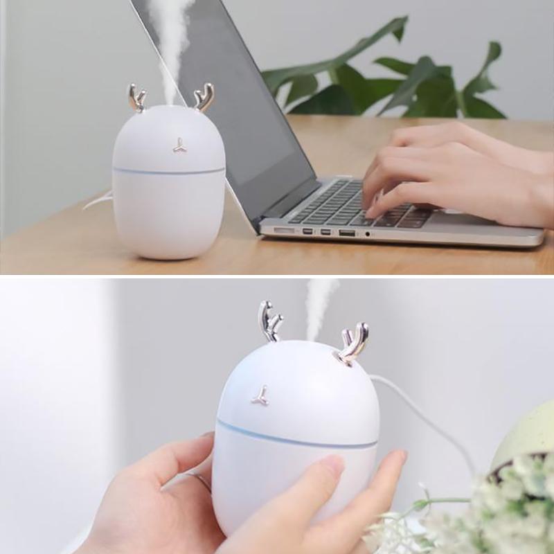 300ml Antler Air Humidifier USB Electric Sprayer Mini Portable Aroma Diffuser for Home Office Car