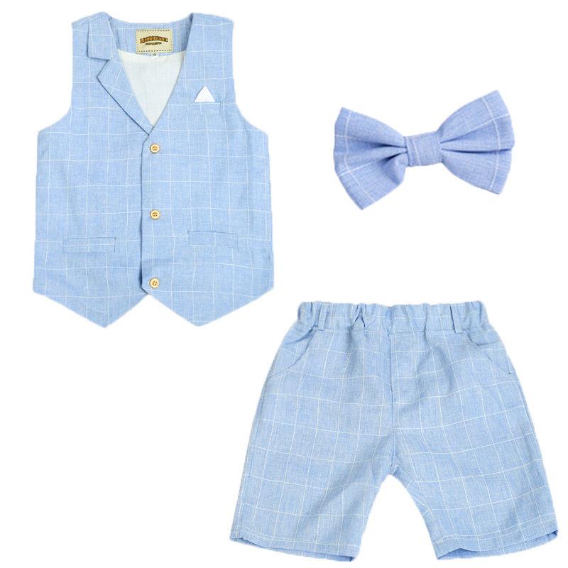 Wedding Suits for Boys Formal Wear Jacket Summer Cotton Boy Suits Boy Costume Kids Blazer Baby Boy Outfits Clothes