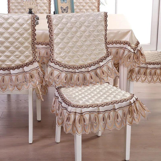 Chair Cover Seat Four Seasons General Non-slip Thickening Household European Style Stool Cushion Stitching Detachable Chair Cover