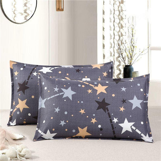 Two Pieces of Genuine Household Low Pillows with Zipper Removable and Washable Pillow Core One Adult Student Single Pillow Set, Free Pillowcase
